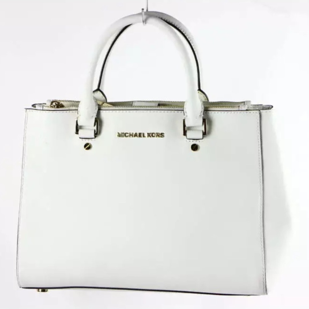 MK by Michael Kors white purse